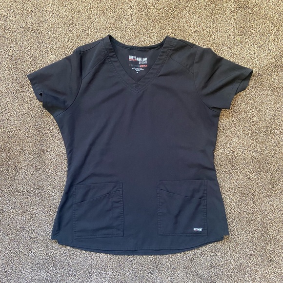 Grey's Anatomy Tops - Greys Anatomy Scrub Top - Black - Medium